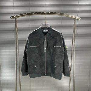 Stone lsland Stone Island Fall/Winter zipper pocket suede jacket